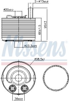 NISSENS 91177 — Масляный радиатор