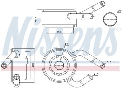 NISSENS 91190 — Radiator ulei motor