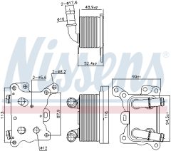 NISSENS 91193 — Масляный радиатор