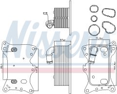 NISSENS 91198 — Radiator ulei motor