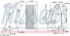 NISSENS 91202 — Масляный радиатор