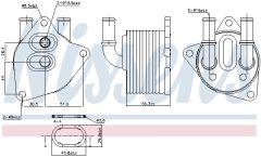 NISSENS 91223 — Радиатор масла АКПП