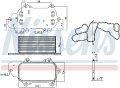 NISSENS 91225 — Radiator ulei motor