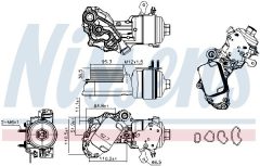 NISSENS 91227 — Radiator ulei motor