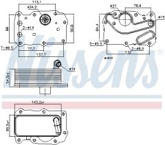 NISSENS 91242 — Масляный радиатор