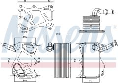 NISSENS 91270 — Radiator ulei motor