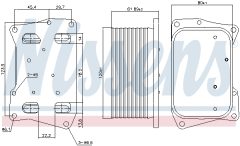 NISSENS 91274 — Radiator ulei motor