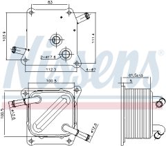 NISSENS 91289 — Радиатор масла АКПП