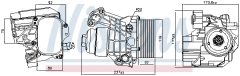 NISSENS 91312 — Radiator ulei motor