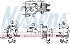 NISSENS 91325 — Масляный радиатор