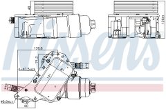 NISSENS 91339 — Масляный радиатор