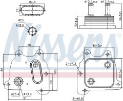 NISSENS 91364 — Масляный радиатор
