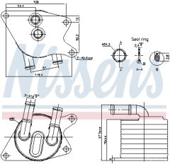 NISSENS 91398 — Radiator ulei cutie de viteze automată