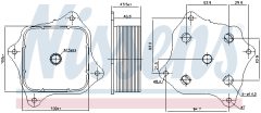 NISSENS 91421 — Radiator ulei motor