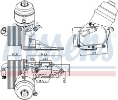 NISSENS 91424 — Масляный радиатор