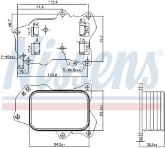 NISSENS 91426 — Масляный радиатор