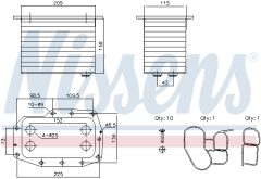 NISSENS 91433 — Масляный радиатор