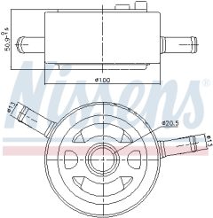 NISSENS 91435 — Масляный радиатор