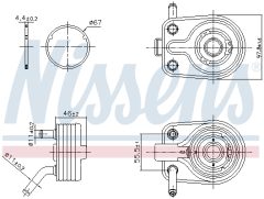 NISSENS 91447 — Масляный радиатор