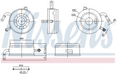 NISSENS 91470 — Масляный радиатор
