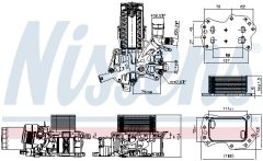 NISSENS 91498 — Radiator ulei motor