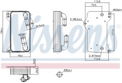 NISSENS 91505 — Радиатор масла АКПП