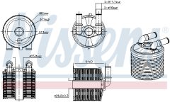 NISSENS 91506 — Radiator ulei cutie de viteze automată