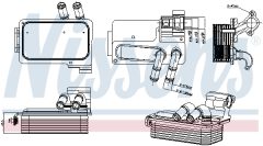 NISSENS 91511 — Радиатор масла АКПП