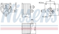 NISSENS 91512 — Радиатор масла АКПП