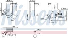 NISSENS 91553 — Радиатор масла АКПП
