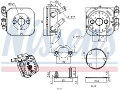 NISSENS 91583 — Radiator ulei motor