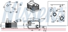 NISSENS 91586 — Radiator ulei motor