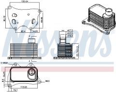 NISSENS 91607 — Radiator ulei motor