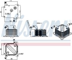 NISSENS 91613 — Radiator ulei cutie de viteze automată