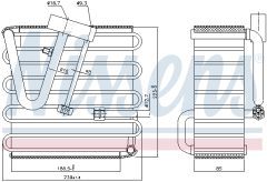 NISSENS 92022 — Испаритель кондиционера