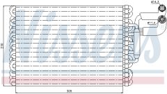 NISSENS 92059 — Испаритель кондиционера