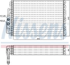 NISSENS 92063 — Испаритель кондиционера