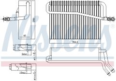 NISSENS 92091 — Испаритель кондиционера