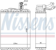 NISSENS 92135 — Испаритель кондиционера
