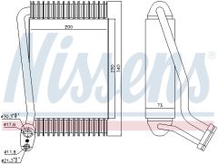 NISSENS 92143 — Evaporator aer condiționat