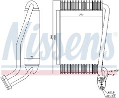 NISSENS 92144 — Evaporator aer condiționat