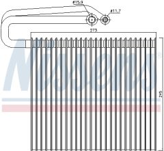 NISSENS 92165 — Испаритель кондиционера