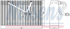 NISSENS 92168 — Evaporator aer condiționat