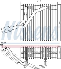 NISSENS 92176 — Испаритель кондиционера