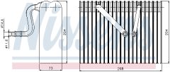 NISSENS 92183 — Evaporator aer condiționat