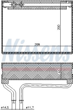 NISSENS 92186 — Испаритель кондиционера