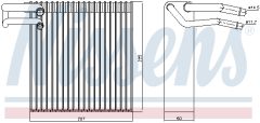 NISSENS 92188 — Испаритель кондиционера