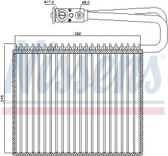 NISSENS 92191 — Evaporator aer condiționat