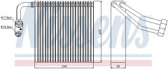 NISSENS 92195 — Evaporator aer condiționat
