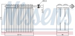 NISSENS 92199 — Evaporator aer condiționat